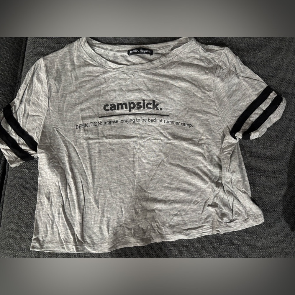 Malibu Sugar camp cropped tshirt